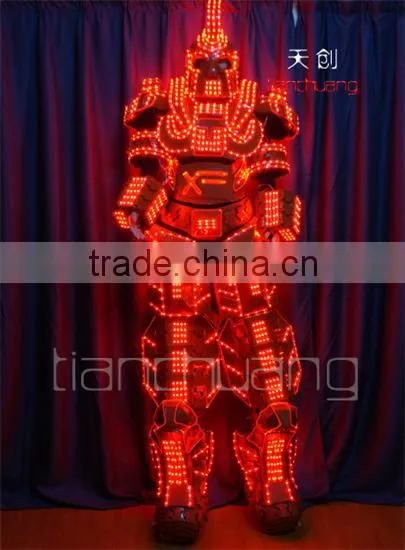 Stilt Walker Performer on Jumping Stilts With LED Costume, LED Stilt Costume photo-5
