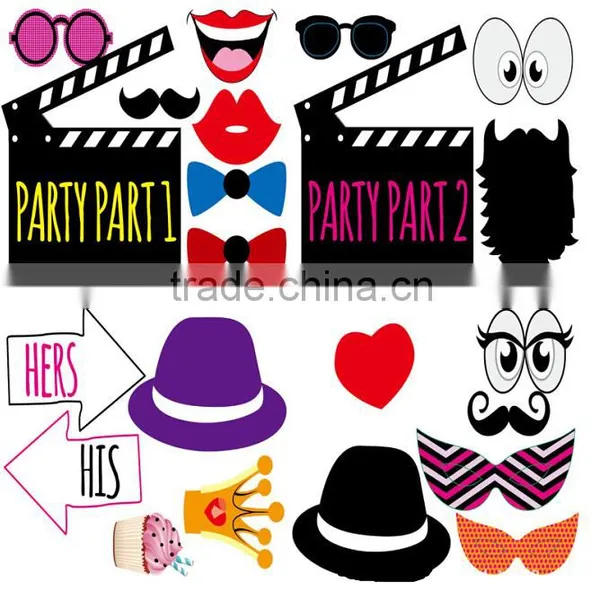 STOCK for Wedding, Birthday, Party - Fun Accessories Glass Cap Moustache Lips Bow Ties, Pack of 31Wisehands Photo Booth Props photo-6