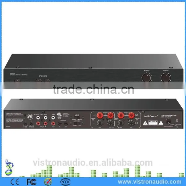 Home 4 Channel 160 Watts Mono Bridged Professional hi fi Mini Stereo Audio Power Amplifier photo-4