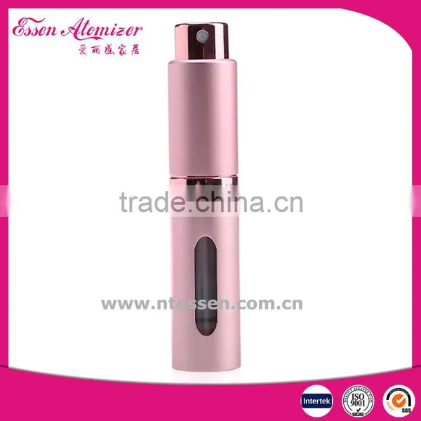 6ml Mini Twist Up Anodized Perfume Atomizer Pink Color