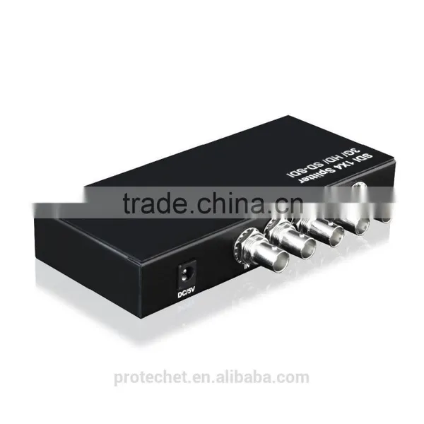BNC SDI Splitter 1 Input 4 Output Audio Video SDI Splitter 4 Way SDI Splitter Support HD-SDI/3G SDI photo-3