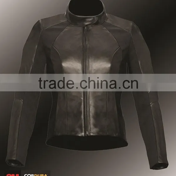 Leather Motorcycle Jacket / Fashion Jacket/ Motorbike Leather Jacket photo-2