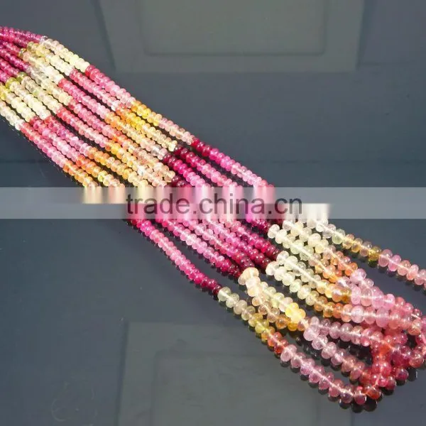 Natural Umba Sapphire Rondelles Beads photo-5