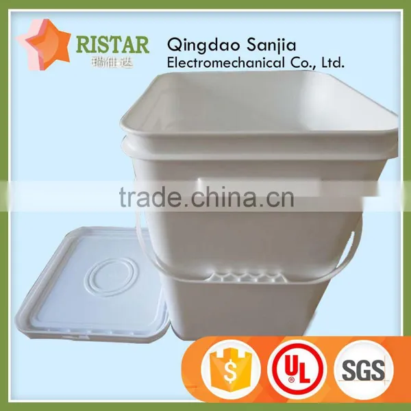 Chinese Imports Wholesale White or Transparent 15 Liter pp Plastic Square Bucket With Handle photo-5