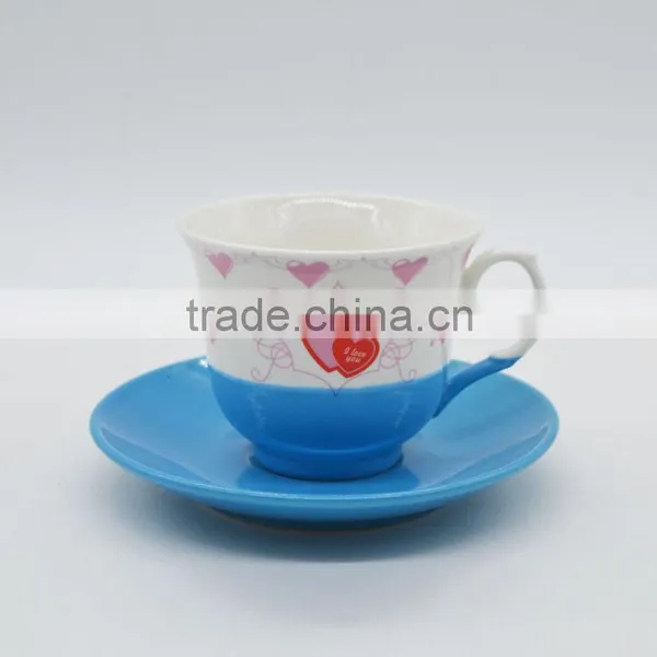 Ceramic Mug and Saucer Tea Cup Coffee Cup for Homeuse photo-2