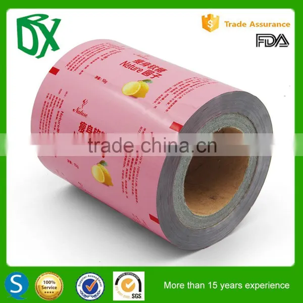Aluminum Foil Plastic Printed Laminated Packing Film Roll for Snack