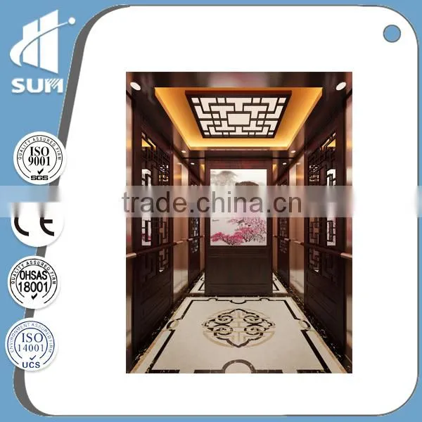 Speed 0.4m/s Hairline Stainless Steel Lift Home photo-2