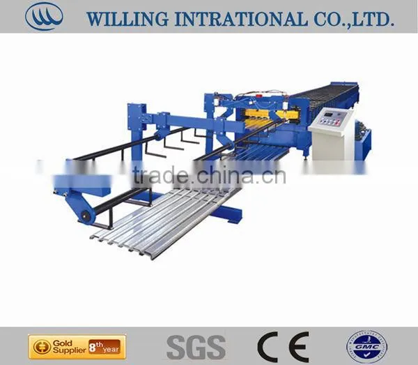 Steel Structure Deck Flooring Tile Roll Forming Machine