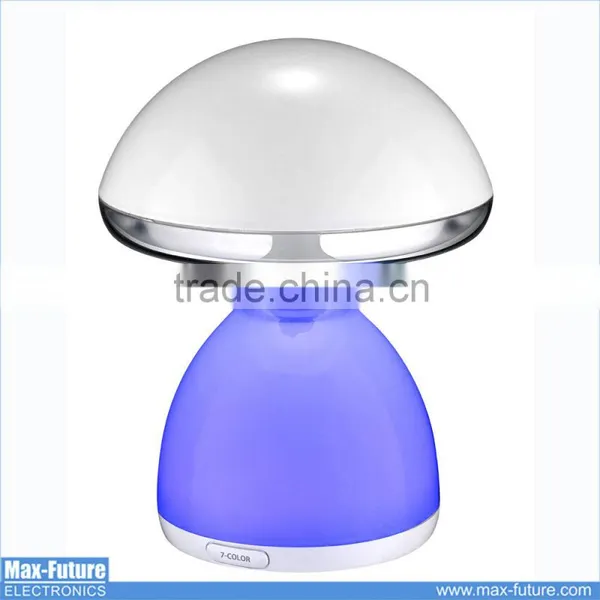 Recharfeable Bedside Portable Mini LED Table Mushroom Lamp With Touch Dimmer photo-2