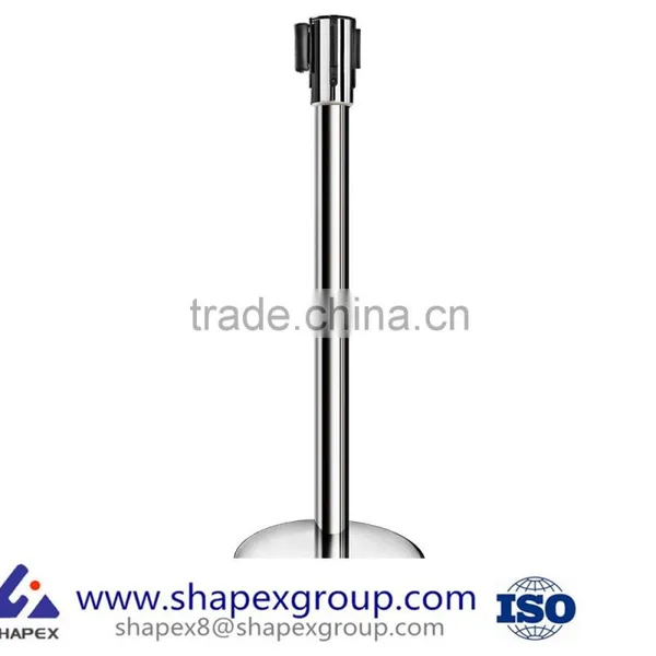 New Star Foodservice 54606 Stainless Steel Stanchions, 36" Height, 6.5' Retractable Belt (Pack of 2) photo-3