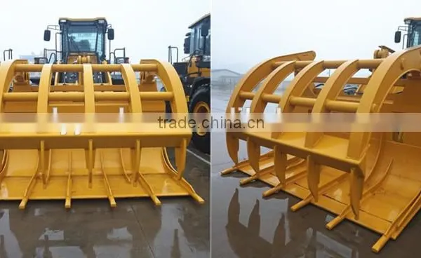 SDLG Wheel Loader Attachment Grasp Fork, Grass Grapple for Sale