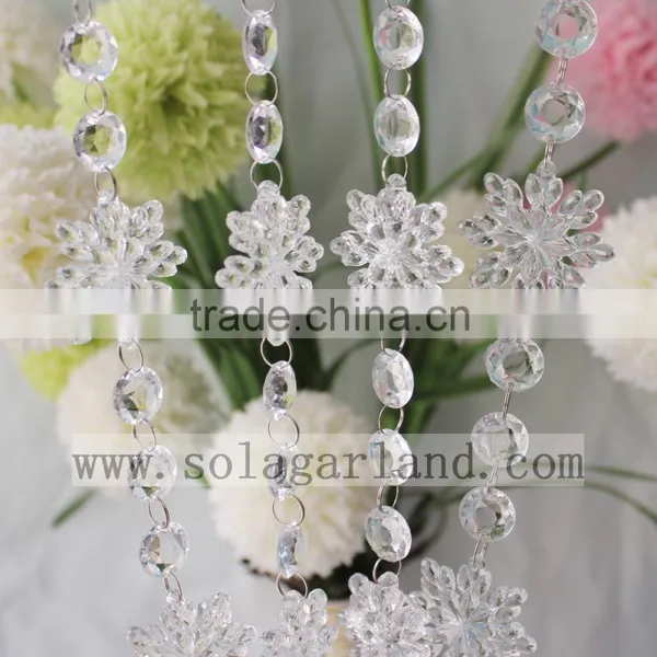 Beauty Decorative String Curtain Strand Acrylic Crystal Beaded Curtain Wedding DIY Party Decor photo-4