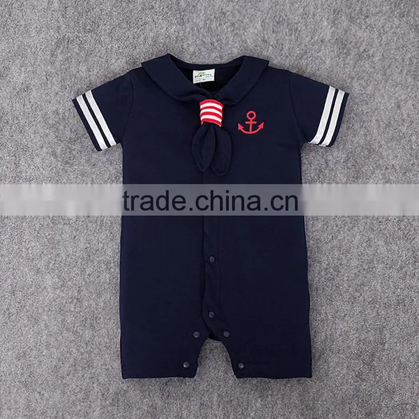 New Arrive Good Quality Orange Sailor Suit Lovely Cotton Girls and Boys Baby Clothes Wholesale Price photo-5