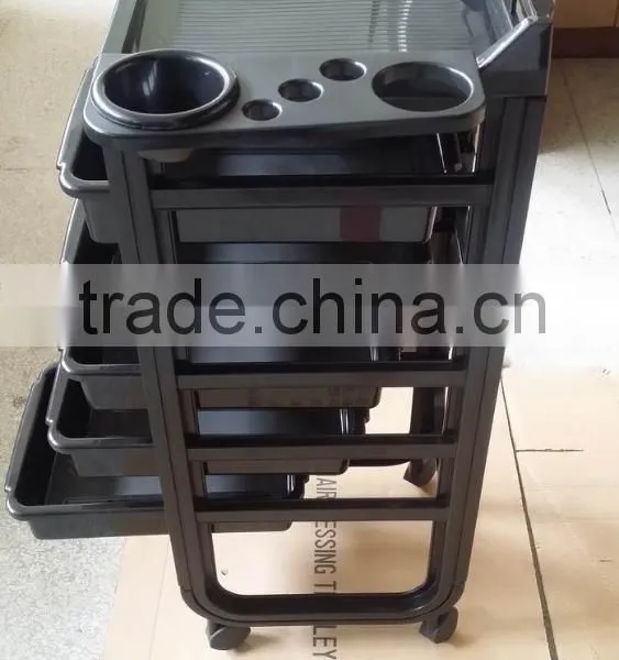 Professional Aluminum Trolley Beauty Case Hair Salon Trolley Barber Cair Trolley B60-ST033 photo-3