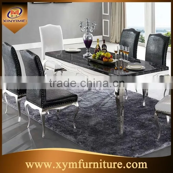 Foshan Hot Sale Stainless Steel Dining Table and Chair Sets photo-2