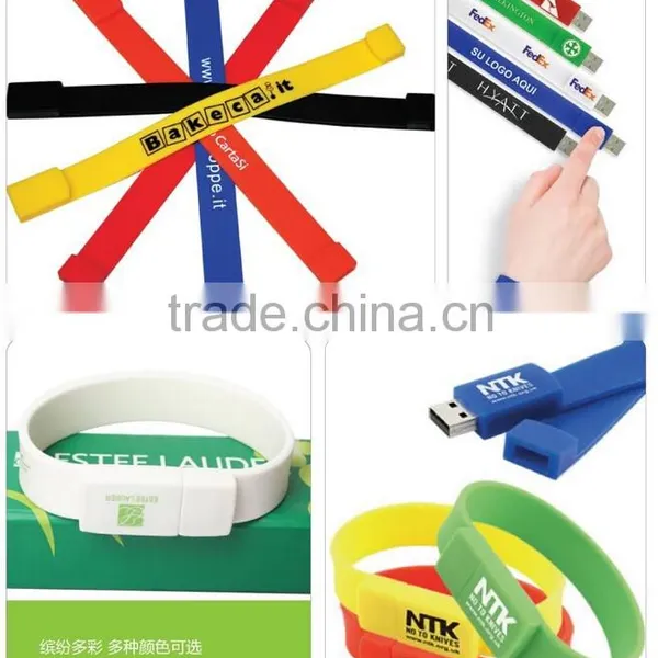 2016 Express Cutom Silicone Bracelet USB 2.0 Flash Drive photo-4