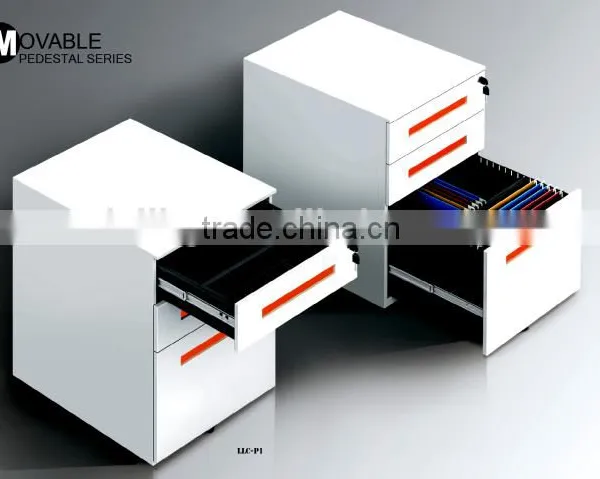 2016 Latest Mobile Cabinet Pedestal 3-drawers Office Lightweight Steel Filing Cabinets photo-6