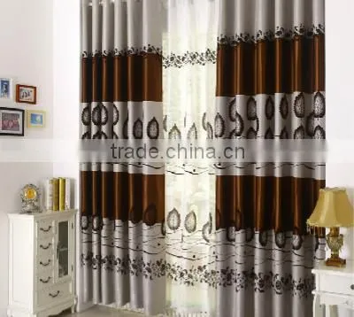 Customized Window Curtain Fabric, Jacquard Fabirc 030 Fire Retardant Blackout Fabric for Bedroom photo-3