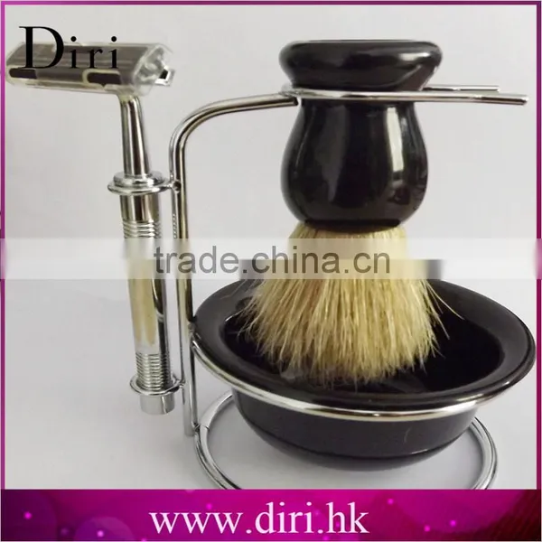 Synthetic Hair Shaving Brush 2016 Newest Acrylic Handle Shaving Sets With Bowl Best Selling Shave Brush Sets photo-4