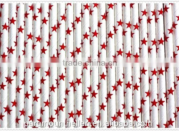 High Quality Fancy Colorful Papar Straws Disposable Paper Straws for Birthday Party photo-4
