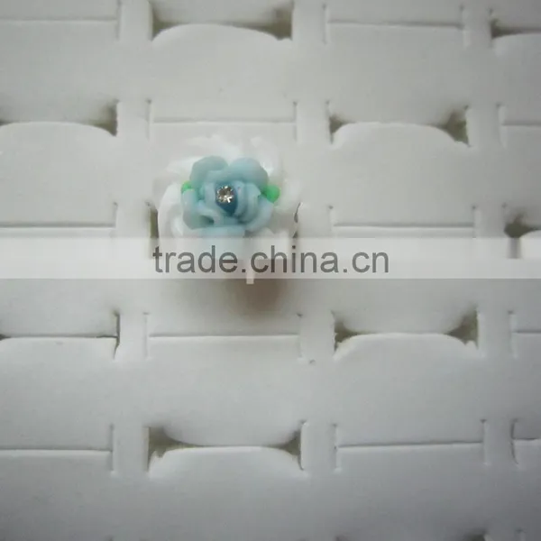 2014 Latest New Design Decoration Artificial Crafts Rose Shaped Finger Ring for Kids