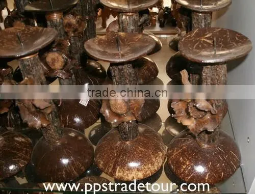 Coconut Shell Candle Holder photo-5