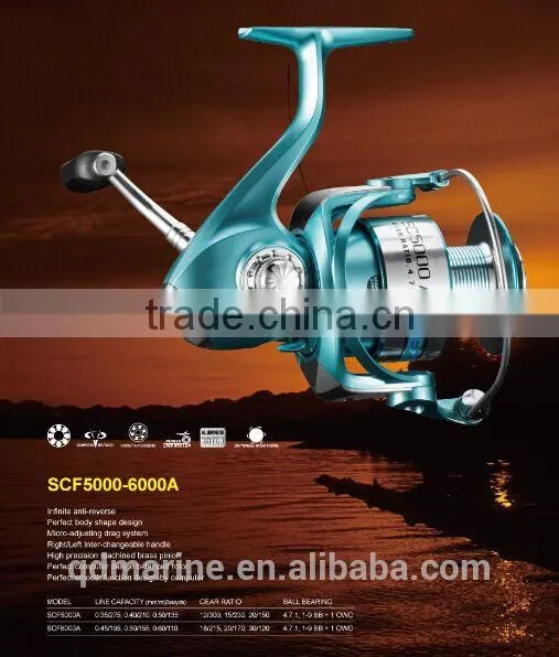 Aluminum Spool Spinning Fishing Reel SCF1000-6000A photo-5