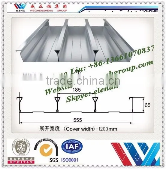 Galvanized Metal Decking Floor Steel Deck Floor Covering Composite Floor Steel Decking Manufacturer photo-2