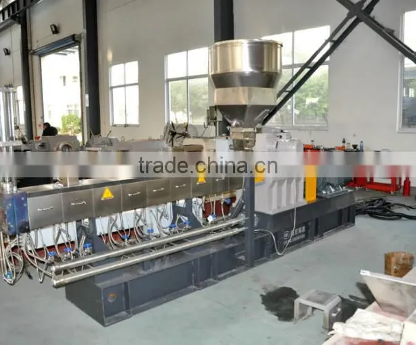 TPR Compounding PP PE Plastic Masterbatch Granulator Twin Screw Extruder photo-4