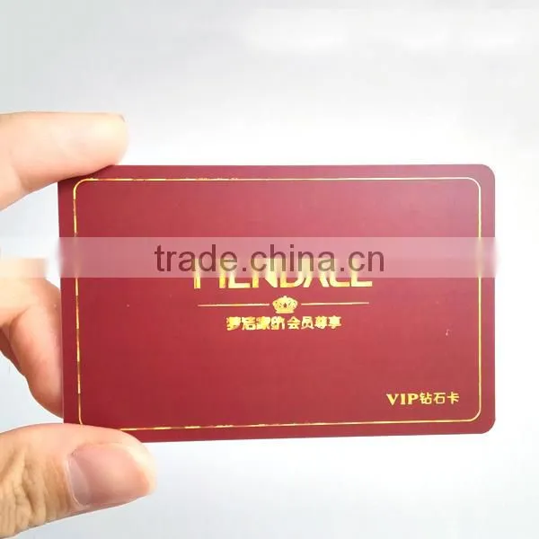 PVC Gold/Silver Hot Foil Stamping Cards photo-3