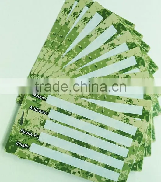 Colorful Writable Signature Panel PVC Cards for Workers photo-3
