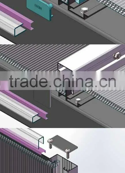 Sample Available Easy Installed U-lock 4-wal Honeycomb PC Hollow Panel photo-4