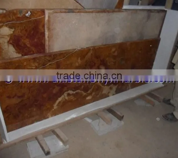 DECORATIVE MULTI RED ONYX COUNTERTOPS photo-3