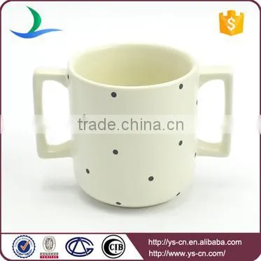 Kids Black Spot Beige Matt Color Stoneware China Dinnerware photo-5