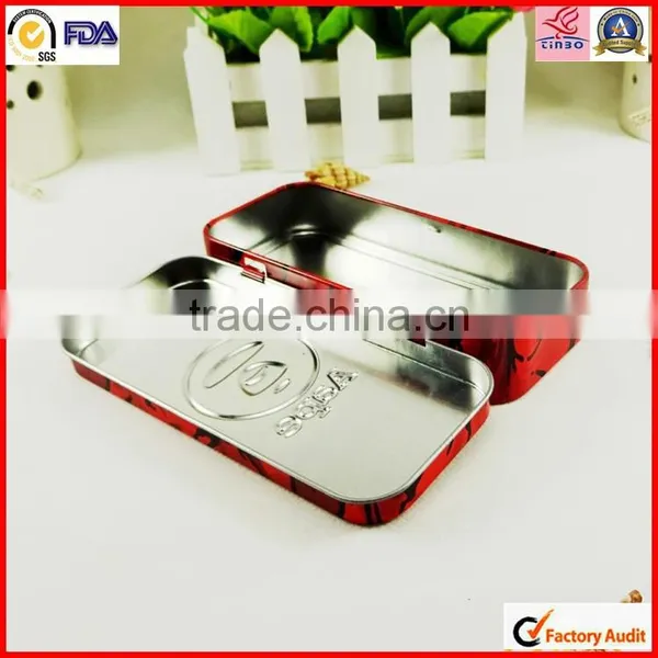 High Quality Hinged Pen Packing Tin Box photo-4