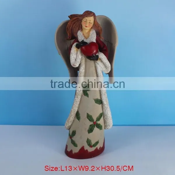 Resin Winged Guardian Angel Statue photo-3