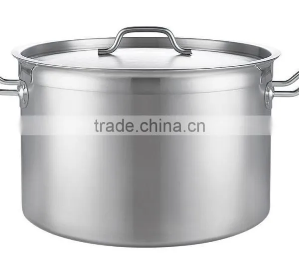 Two Handle Sauce Pan Saucepan Cooker Family Restaurant Hotell Usage High Body Stainless Steel Stock Pot With Lid photo-5