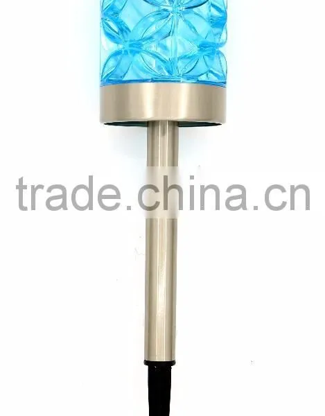 12pk Stainless Steel Solar Deco Garden Lawn LED Path Light photo-3