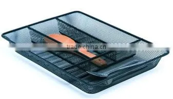 Household Metal Mesh Durable Spoons Chopsticks Storage Tray photo-2