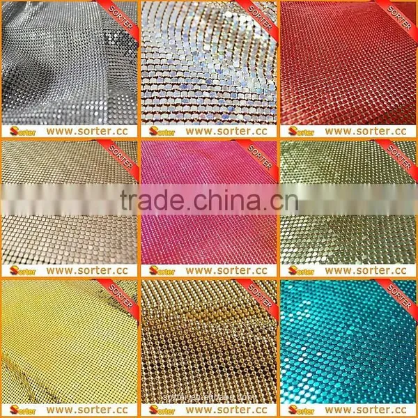 2017 Best Selling Items Knitted Sequin Fabric For Party Decoration photo-3