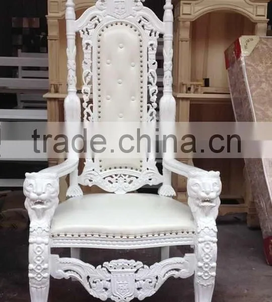 Wedding Stage Bride and Groom King and Queen Chairs photo-2