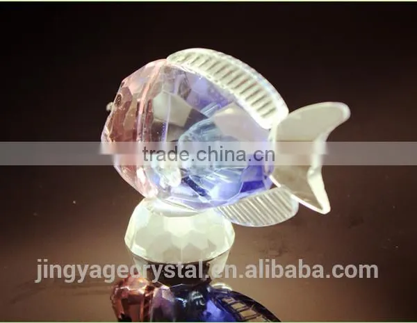 Colorful Transparent Crystal Seafish Model With Base as Crystal Anniversary Gifts or Delicate Wedding Gifts photo-3