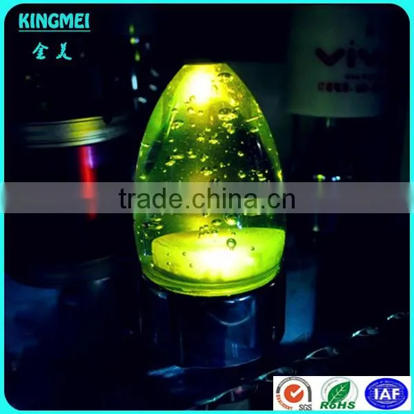 Battery Operated Color Changing Led Lights Aluminium Metal Base Crystal Bubble Led Table Lamp photo-4