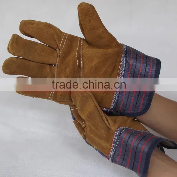 Cow Leather Gloves Work Gloves Cowhide Glvoes Working Glove Cow Split photo-5