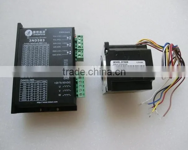 573S09 &3ND583 /3DM583 Stepper Motor and Driver for for Co2 Laser Engraving and Cutting Machine x Axis photo-2