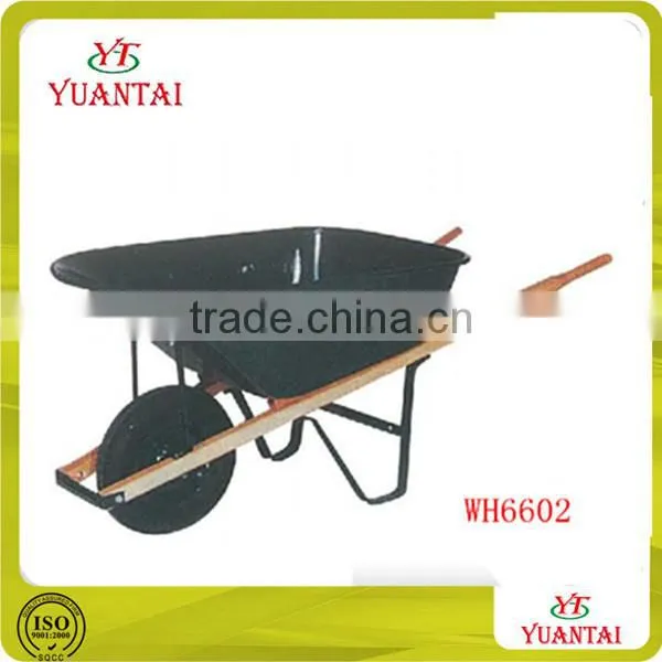 Garden Metal Tray Wooden Handle Wheel Barrow WH6602 Manufacture