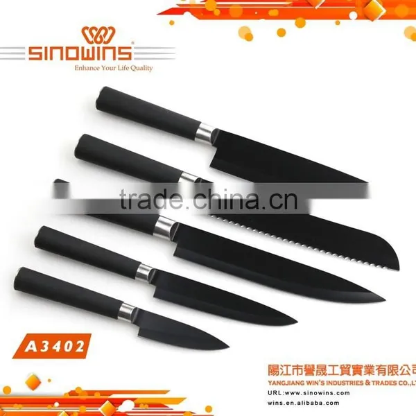 A3126 New Design 6pcs Non-stick Coating Stainless Steel Kitchen Knife Set photo-6
