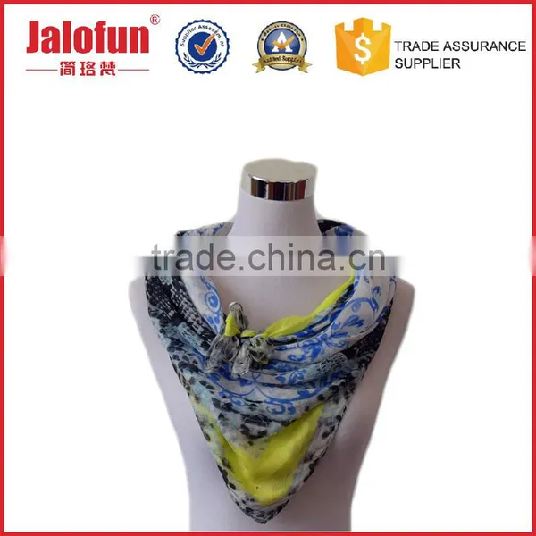Promotion Gift Custom Design Knit Infinity Scarf Digital Print