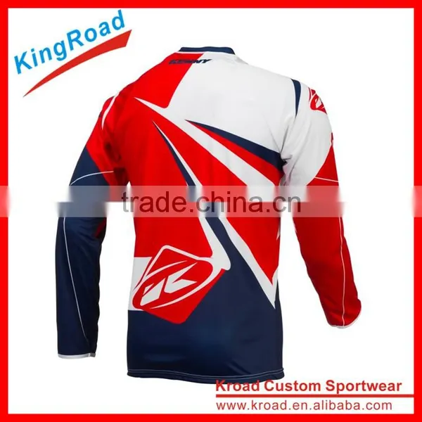 Kroad Custom Sublimation Long Sleeve Downhill Jerseys, Funny Bicycle Jerseys for Club photo-2