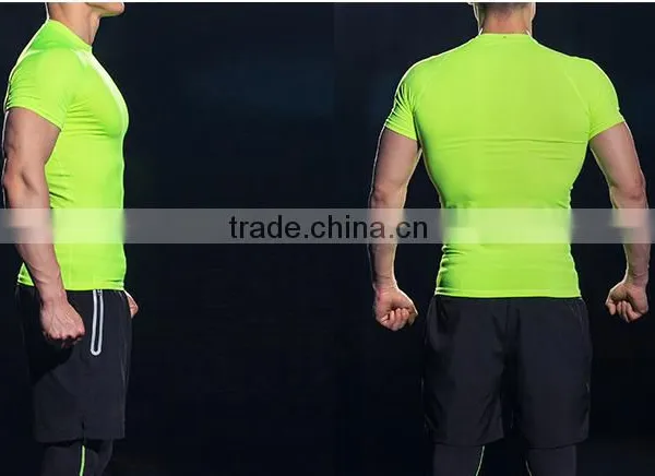 Quick Dry Round Neck Gym Tshirts For Team T-Shirt Cheap From China photo-3